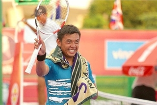 Tennis player Ly Hoang Nam wins the M15 Cancun tournament in Mexico