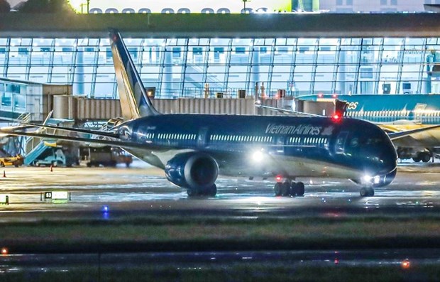 Vietnam Airlines successfully operates first direct flight to US hinh anh 1