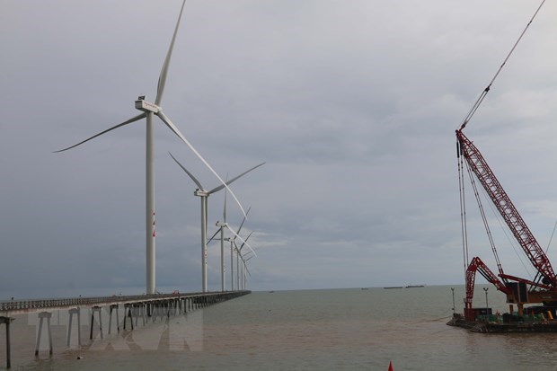 Tra Vinh: Dong Hai I wind power plant inaugurated hinh anh 1