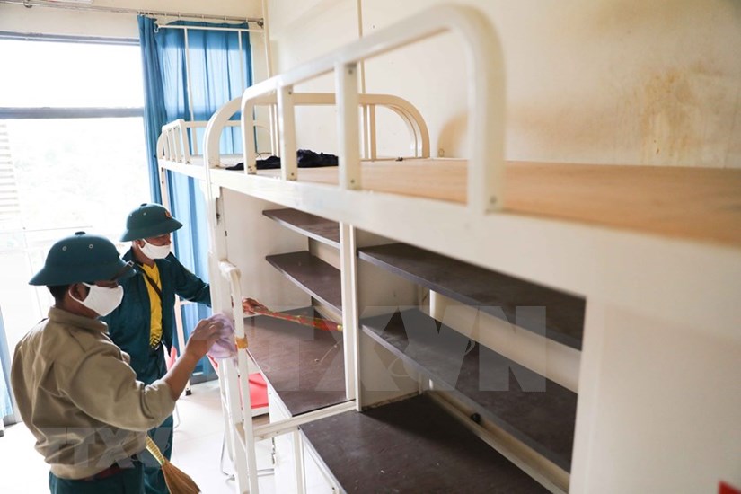 FPT University dorm readies to house 2,000 quarantined people hinh anh 12