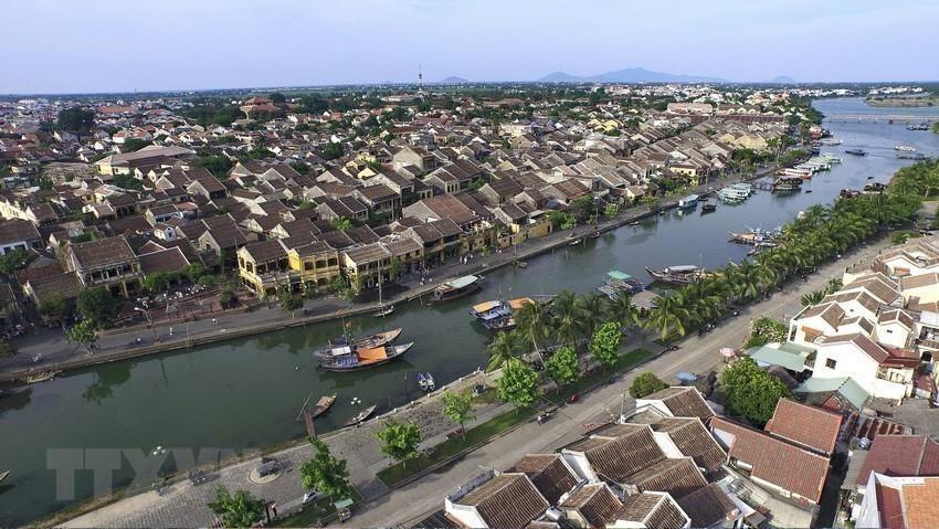 Aerial view of Hoi An ancient town (Photo: VNA)