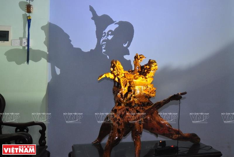 Image of General Vo Nguyen Giap through the art form (Photo: VNA)