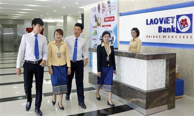 Office of the LaoViet bank in Laos (Photo: VNA)