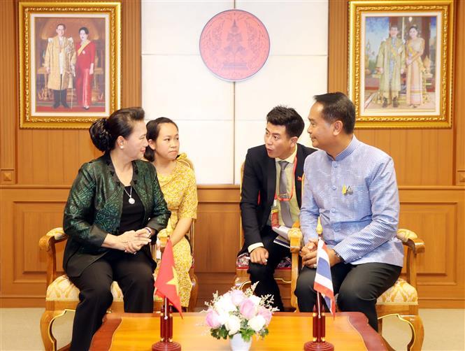 Chairwoman of National Assembly Nguyen Thi Kim Ngan meets Udon Thani leader (Photo:VNA)