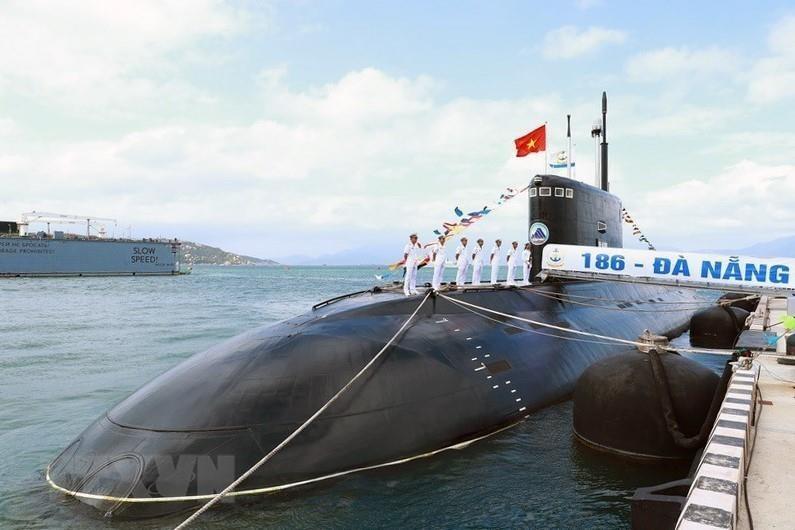 HQ-186 Da Nang, one of the six Vietnam’s Russian-made submarines (Photo: VNA)
