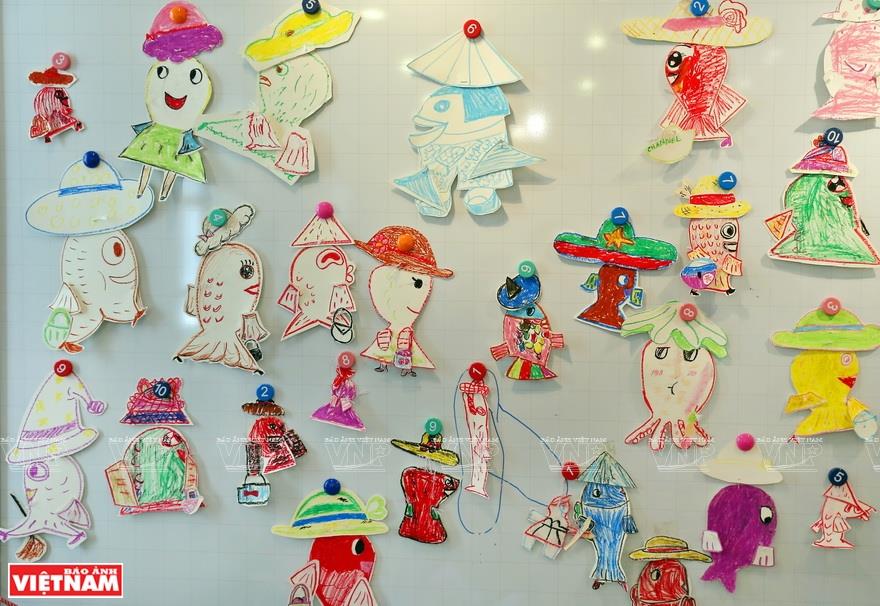 Taiko fish created by Vietnamese children (Photo: VNA)