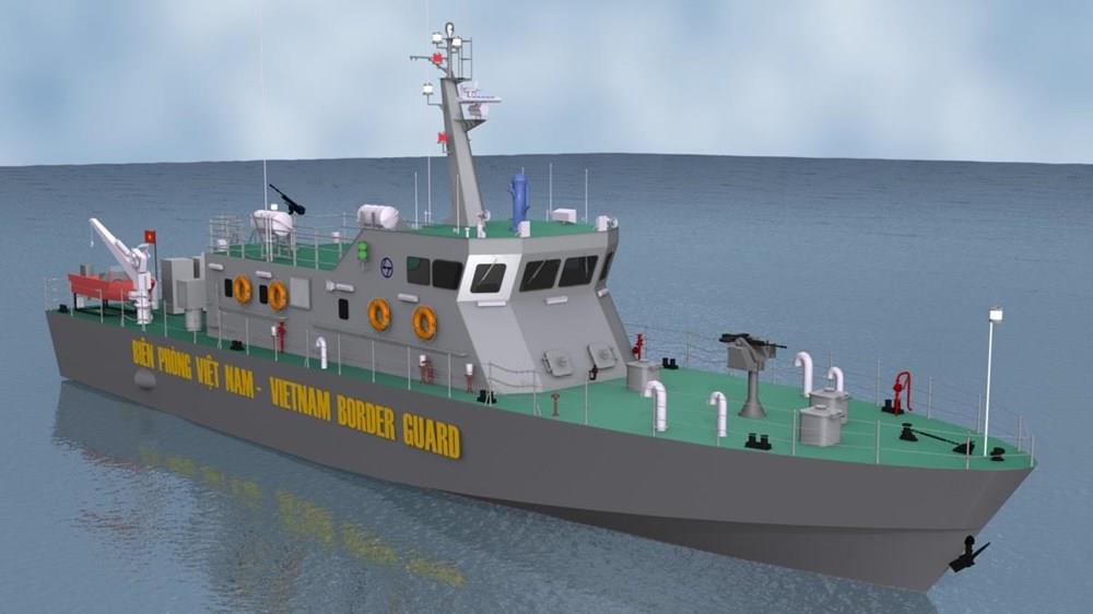 The high speed patrol ships are designed to help coast guards supervise and safeguard sea sovereignty, detect illegal activities such as smuggling and perform search and rescue missions (Photo: VNA)