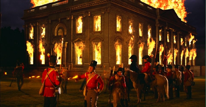 Lần duy nhất Washington thất thủ, Nhà Trắng bị đốt cháy