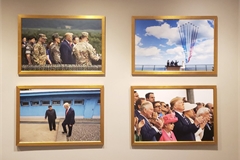 Ảnh Kim Jong Un trang trọng trên tường Nhà Trắng