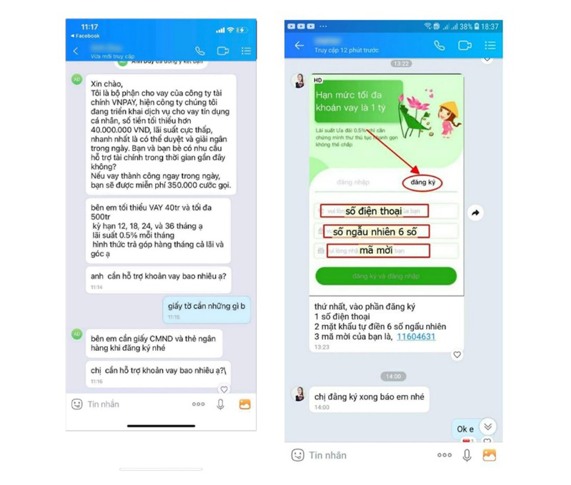 Cảnh giác thủ đoạn mời vay tài chính chiếm đoạt tiền qua mạng - Ảnh 1.