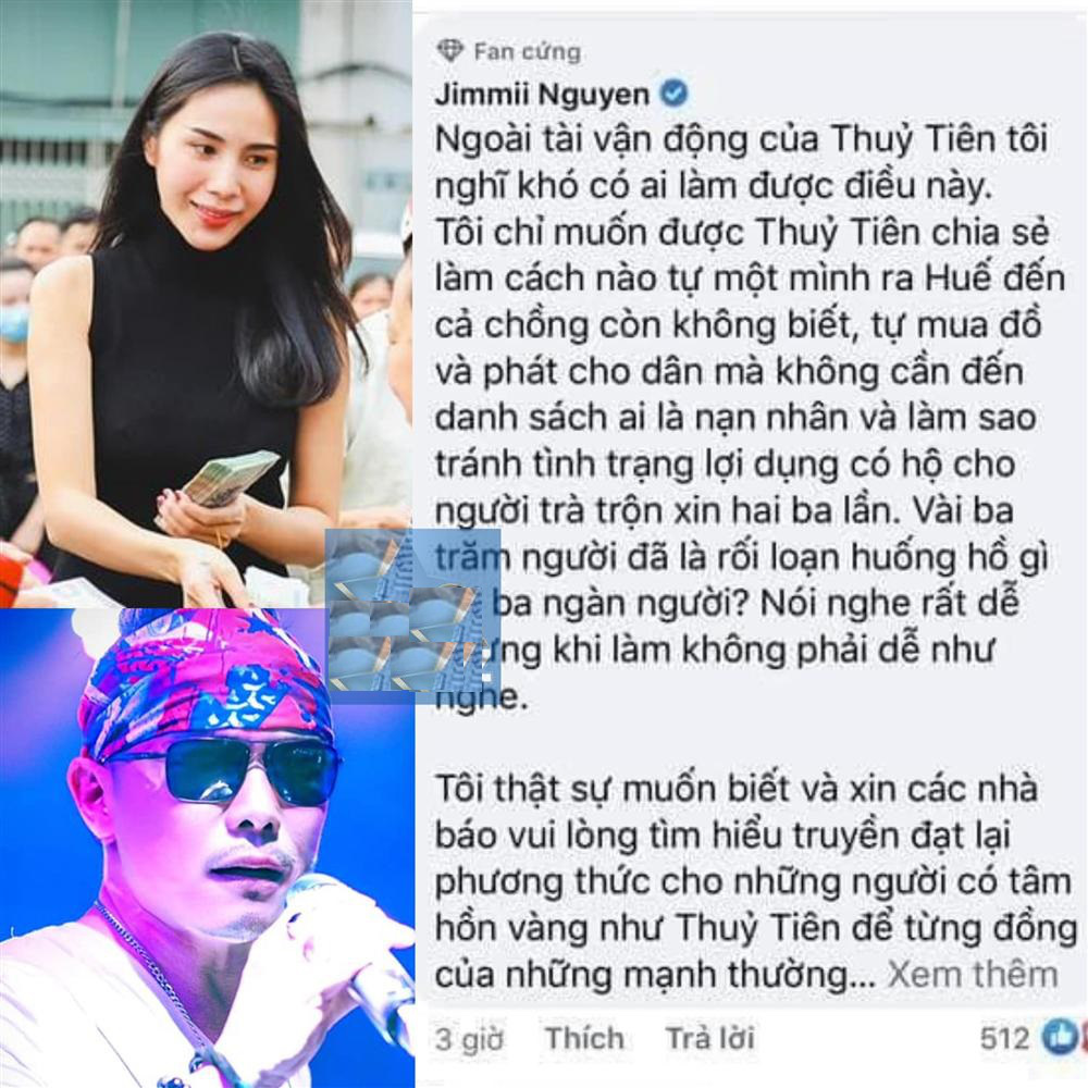 Thủy Tiên bị đồng nghiệp “đá xéo” việc làm từ thiện cho đồng bào miền Trung? - Ảnh 3.