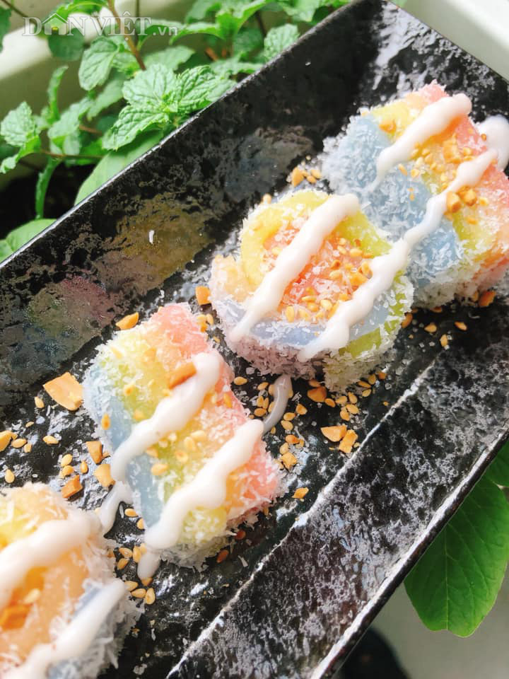 Làm món bánh "sushi" khoai mì đẹp hấp dẫn ngon mê ly - Ảnh 3.