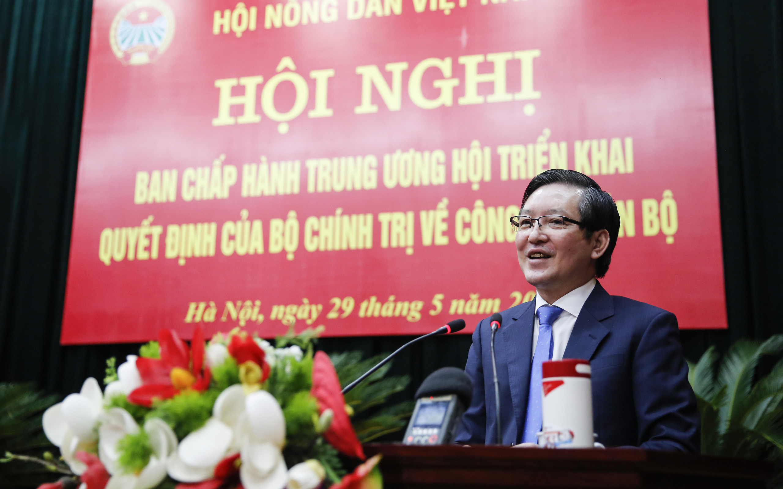 Tân Chủ tịch Hội NDVN Lương Quốc Đoàn phát biểu nhậm chức