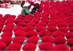 Visiting incense-making Quang Phu Cau village