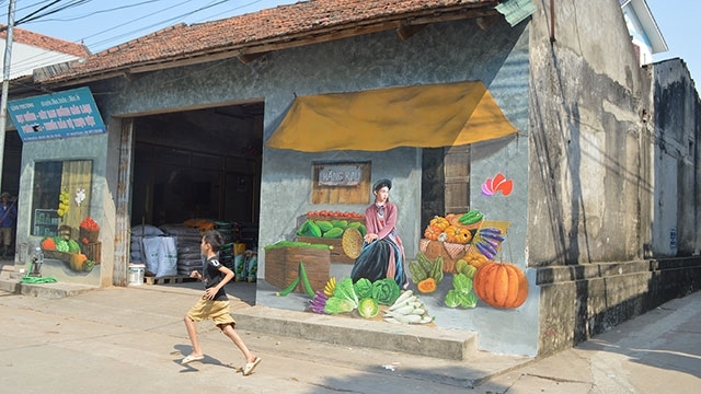 Chu Xa mural painting village: A new destination for visitors to Hanoi