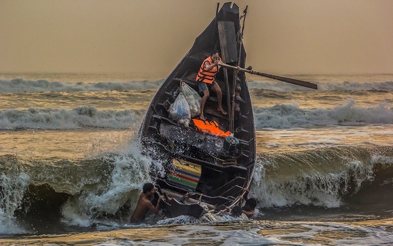 The beauty of Vietnamese fisherman's life