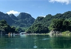 Vivid jade Hoa Binh Lake from lakeside views