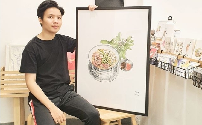 Young food illustrator brings Vietnamese cuisine to life