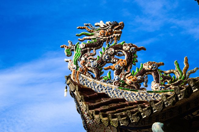 Unique chrystal mosaic pagoda in Da Lat