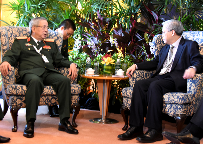 Hoạt động của tướng Nguyễn Chí Vịnh tại Đối thoại Shangri-La lần thứ 15 - ảnh 4