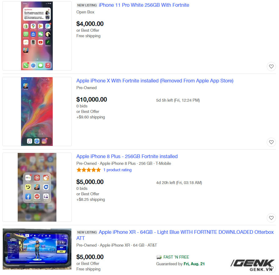 iPhone, iPad cài sẵn Fortnite được rao bán với giá lên tới hàng trăm triệu đồng - Ảnh 2.