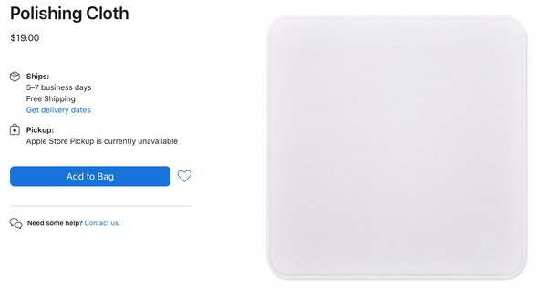 Apple ra mắt miếng giẻ lau, giá gần 500.000 đồng