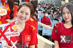 2 hot girl nổi tiếng thị phi mượn cớ đi cổ vũ ĐT Việt Nam nhưng thực chất là PR cho sàn cờ bạc, cá độ bóng đá?