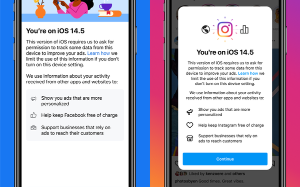 Facebook và Instagram thông báo cho người dùng biết việc theo dõi là để giúp các dịch vụ này “miễn phí”