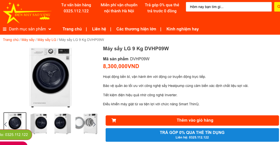 Máy sấy khan hàng giữa trời nồm ẩm, giá công khai và giá mua thực