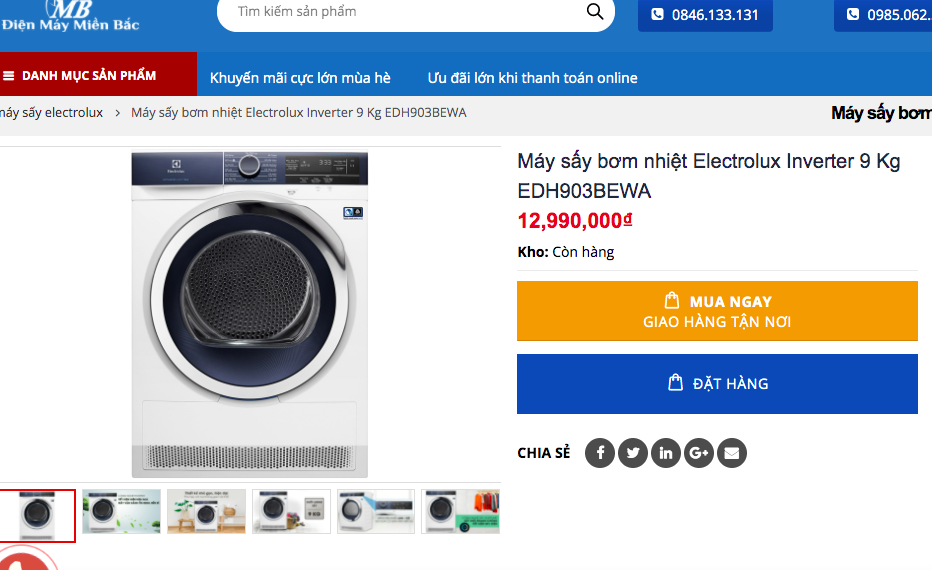 Máy sấy khan hàng giữa trời nồm ẩm, giá công khai và giá mua thực