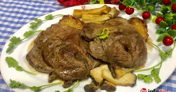 Thịt bò áp chảo thơm ngon đổi món cuối tuần