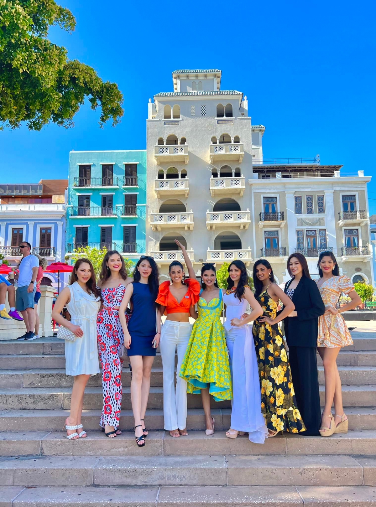 Vietnamese representative shares first photos at Miss World 2021