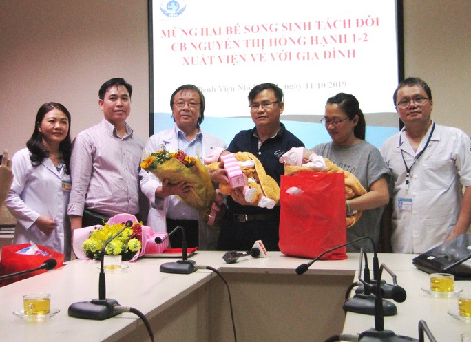 Conjoined twins discharged from hospital after surgery