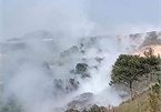 Dump site fire chokes Dalat