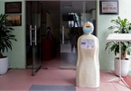 Hanoi university uses robot for mask wearing reminders