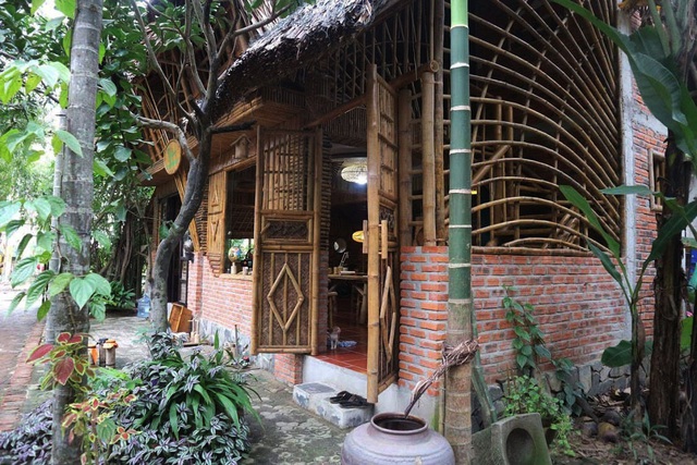 Unique coconut and bamboo-made house in Hoi An