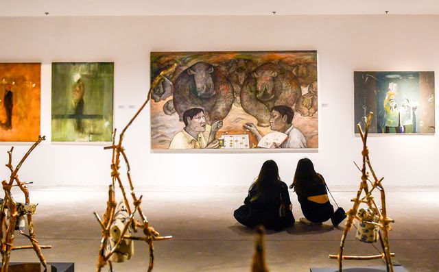 Artworks by Asian artists showcased in Hanoi