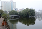 Old temple on Truc Bach Lake worships dogs