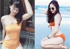 'Bỏng mắt' ngắm bạn gái cầu thủ diện bikini đón hè