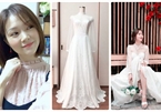 Cô gái xinh xắn dành 3 tháng tự tay may váy cưới gây 'sốt' mạng