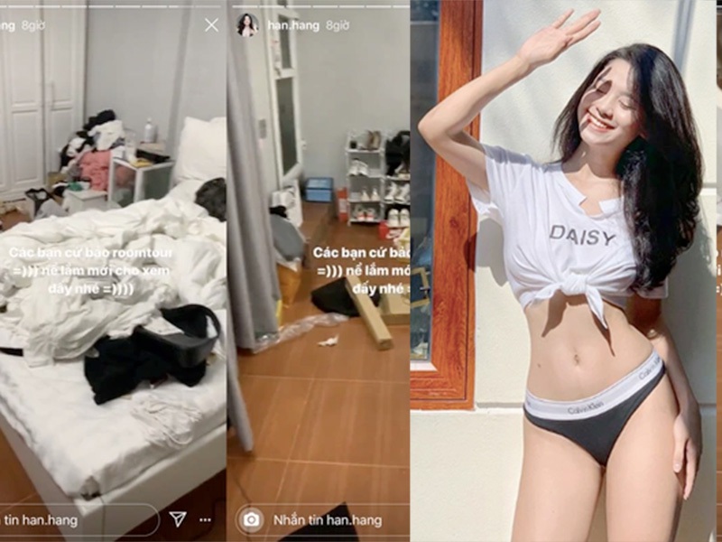 Hot girl Việt gây sốc với căn phòng bừa bộn như ổ chuột