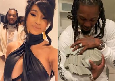 Cardi B tặng chồng bao tải tiền trong ngày sinh nhật