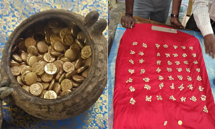 Phát hiện hũ tiền vàng hơn nghìn năm tuổi chôn bí mật trong đền nổi tiếng - 1