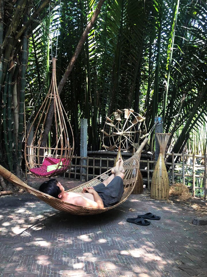 Ngôi nhà độc đáo làm bằng tre và dừa ở Hội An - 11