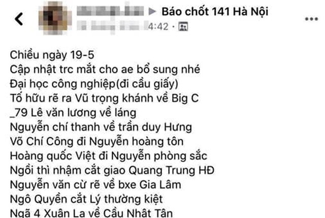 Cư dân mạng với muôn kiểu lách luật để “báo chốt” 141 và CSGT trên Facebook - 1