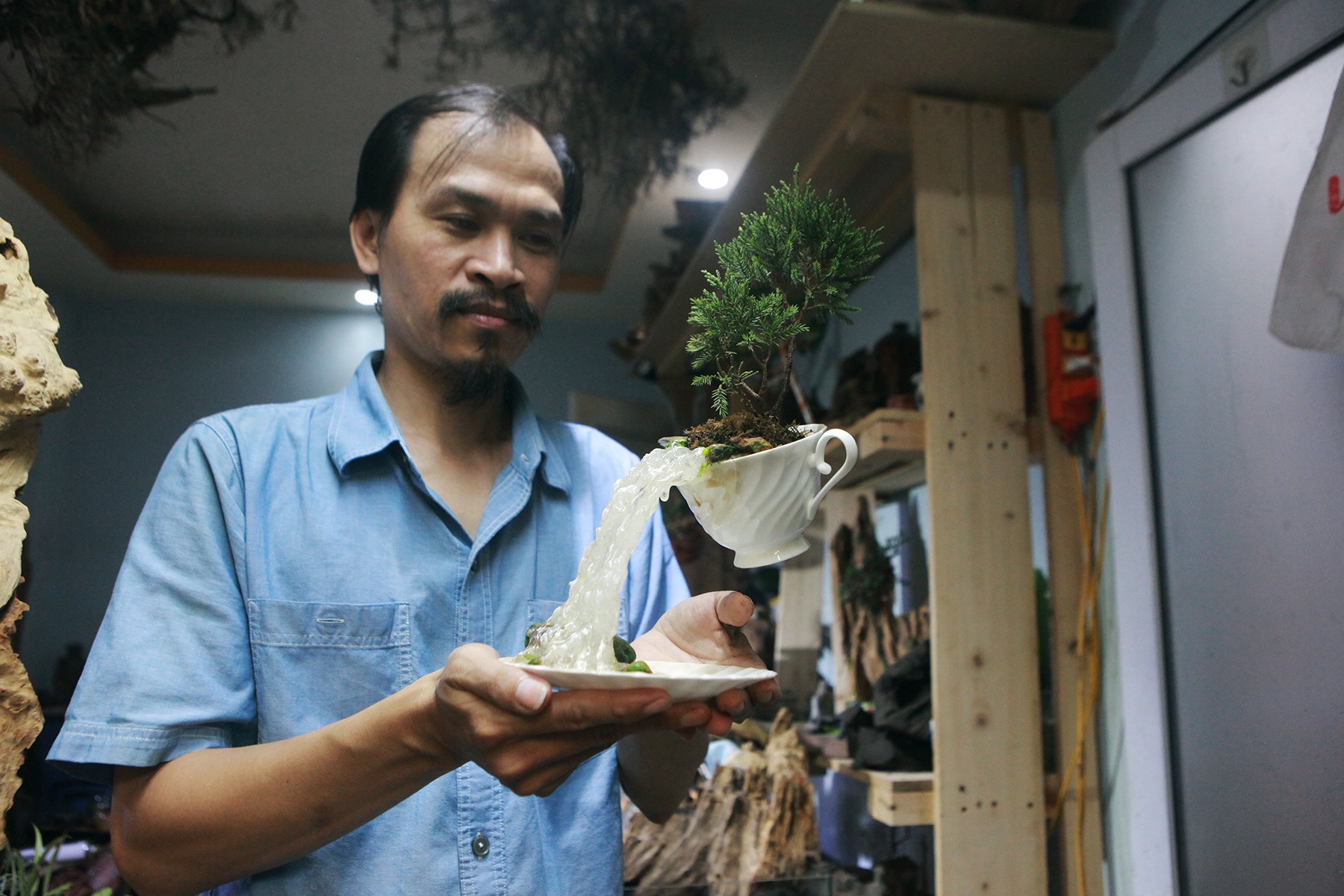 Bất ngờ với những “hòn đảo bay”, tiểu cảnh bay lần đầu xuất hiện ở Hà Nội - 5