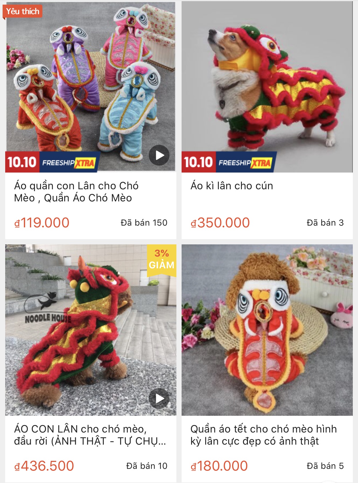 Chủ nhân rút hầu bao, vung tiền triệu sắm quần áo trung thu tặng chó mèo - 3