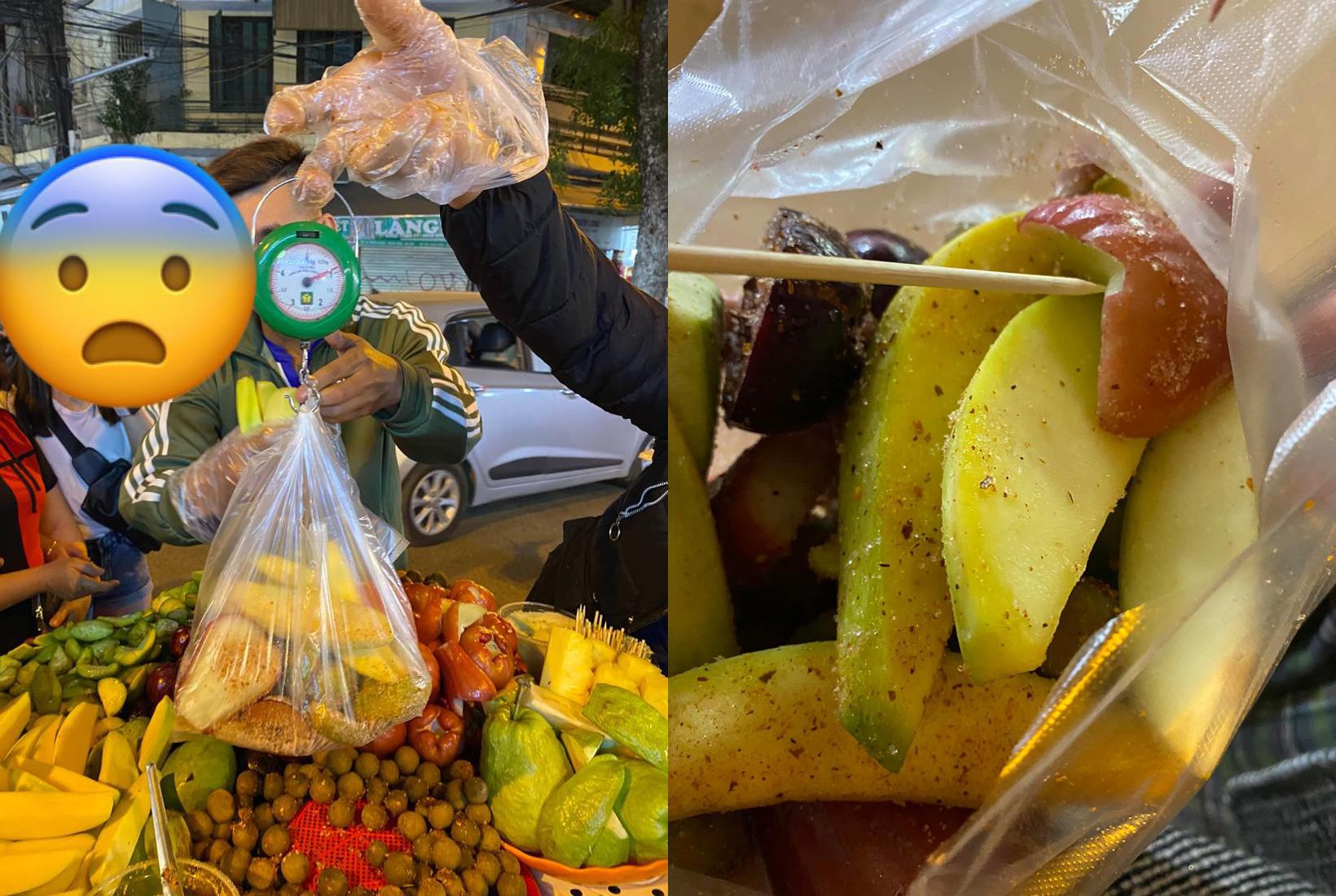 Du khách Sài Gòn bị chặt chém túi hoa quả rong 200 nghìn đồng ở Hà Nội - 1