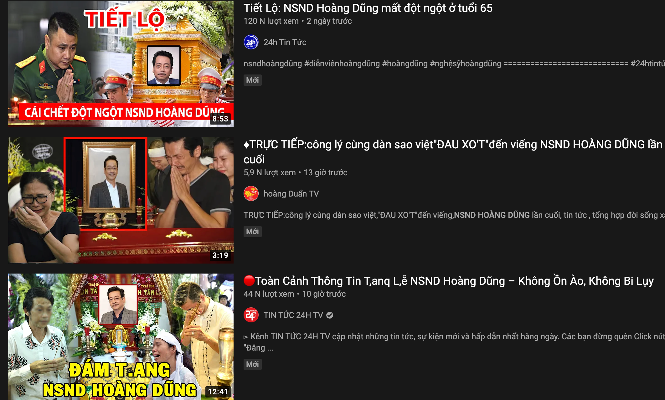 YouTube nhan nhản nội dung câu view, sai sự thật về NSND Hoàng Dũng - 3