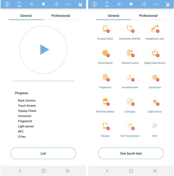 Thủ thuật kiểm tra tình trạng của các linh kiện và cảm biến trên smartphone - 3